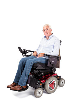 Pantalon pour fauteuil roulant avec fermetures éclair latérales - jeans bleus