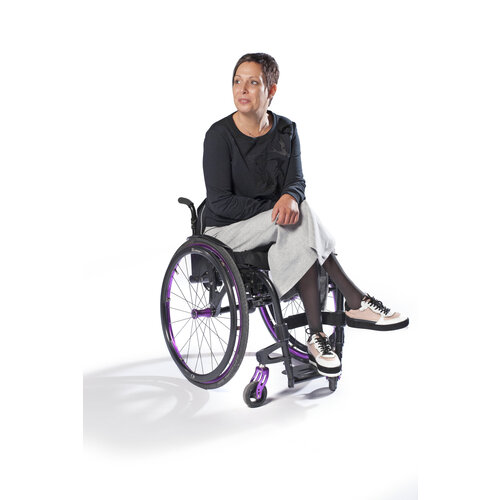 Jupe pour fauteuil roulant - courte gris