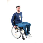 Pantalon sportif pour fauteuil roulant - jeans bleus
