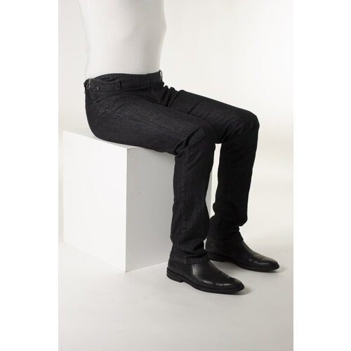 Pantalon pour fauteuil roulant avec fermetures éclair latérales - jeans foncés