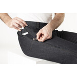 Pantalon pour fauteuil roulant avec fermetures éclair latérales - jeans foncés