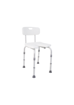 Chaise de douche, hauteur réglable, avec niche