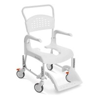 Fauteuil roulant WC-douche Etac Clean, réglable en hauteur