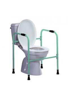 Cadre de toilette avec poignées réglables en PVC