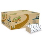 Serviettes Econatural V pliées - Carton de 3800