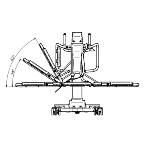 Élévateur de douche et de bain Meden Hydraid, 160 kg