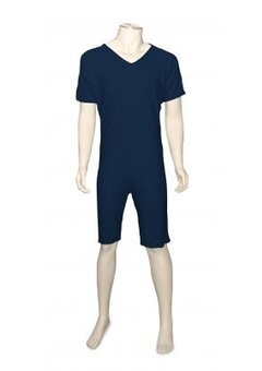 Pyjama d'allaitement manches courtes et jambes GCare, bleu marine