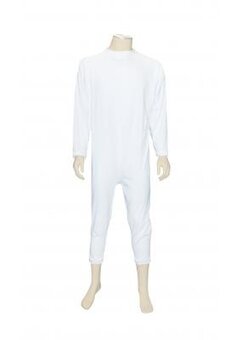Pyjama d'allaitement GCare manches longues et jambes, blanc