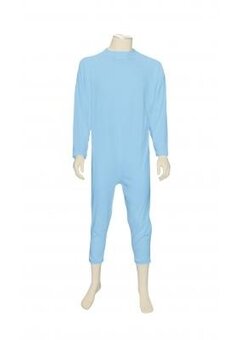 Pyjama d'allaitement GCare manches longues et jambes, bleu ciel