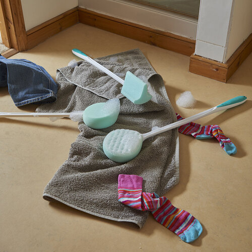 Éponge dorsale ergonomique, thermoplastiquement déformable