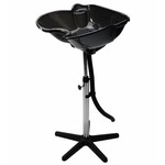 Lavabo pour coiffeur, évier basculant, noir