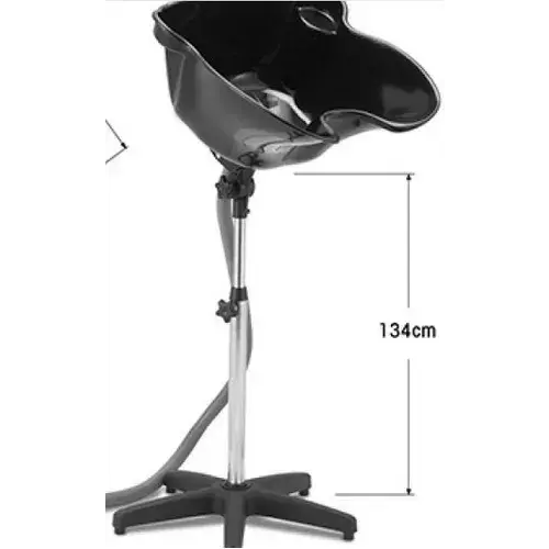 Lavabo pour coiffeur, évier basculant, noir