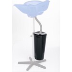 Lavabo pour coiffeur, évier basculant, noir