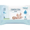 Lingettes humides pour bébé à base d'eau, biodégradables (12 paquets de 70 lingettes)
