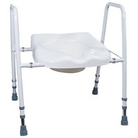 Siège et cadre de toilette réglables