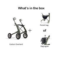 Rollator Carbon Overland : design ergonomique et moderne