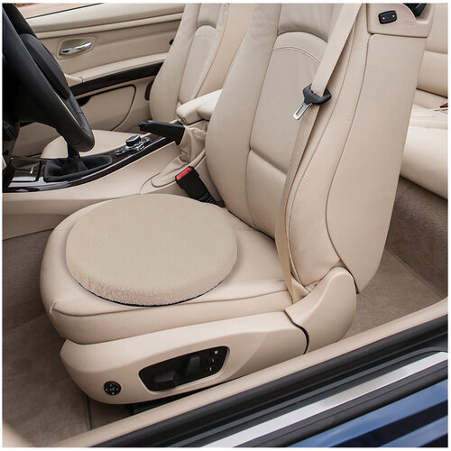 Chaise pivotante pivotante avec housse en polaire