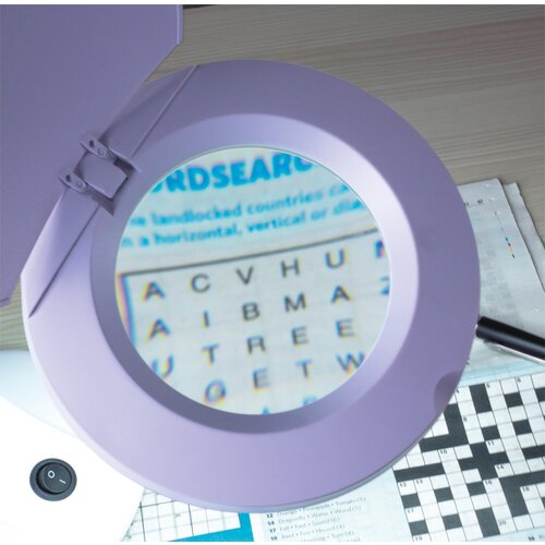 Loupe éclairée à double bras LED Eagle Desktop avec lentille