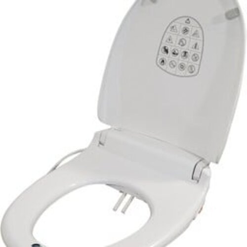 Abattant WC E Loo avec nettoyage de bidet avec sèche-cheveux à air chaud, veilleuse et siège chauffant confort
