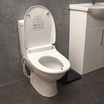 Abattant WC E Loo avec nettoyage de bidet avec sèche-cheveux à air chaud, veilleuse et siège chauffant confort