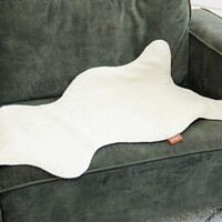 Couverture chauffante en peau de mouton 115x65cm