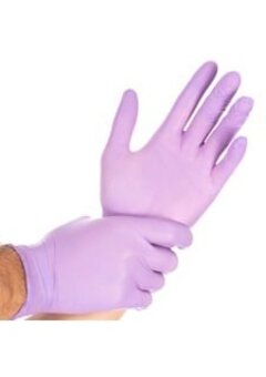 Gants d'entretien légers en nitrile, non poudrés, violets