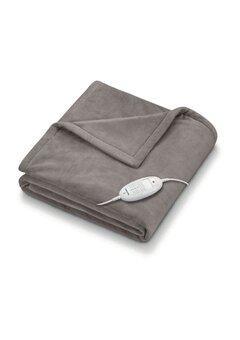 Couverture chauffante douillette, taupe