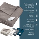 Couverture chauffante douillette, taupe