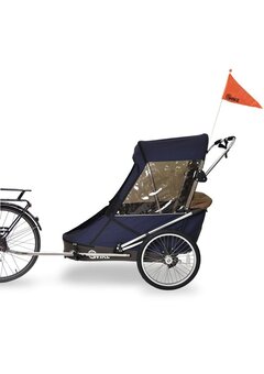 Grande remorque à vélo Wike Special Needs - comprenant une poussette et un ensemble de jogging