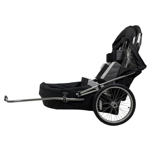 Grande remorque à vélo Wike Special Needs - comprenant une poussette et un ensemble de jogging