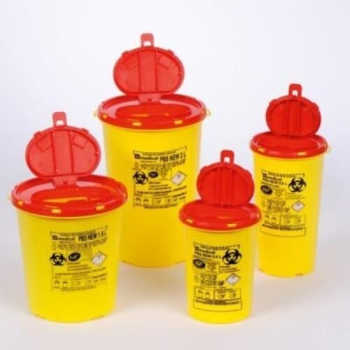 Conteneur rond pour objets tranchants