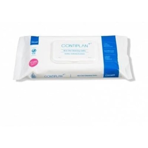Lingettes pour incontinence Clinell Contiplan (Pack de 25 lingettes)