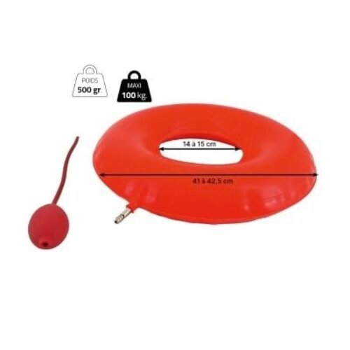 Coussin rond / en caoutchouc / gonflable