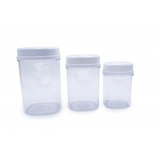 Boîtes de rangement, ouverture d'une seule main Lot de 3
