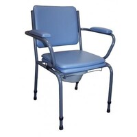 Chaise d'hygiène GR15, bleu/gris