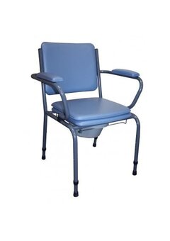 Chaise d'hygiène GR15, bleu/gris