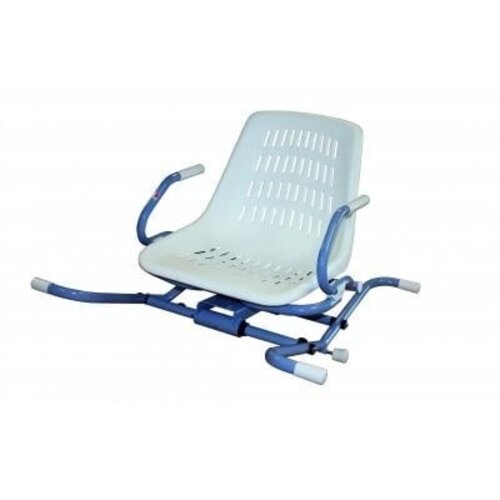 Siège de bain pivotant à 360° Spidra 600, déplaçable transversalement.
