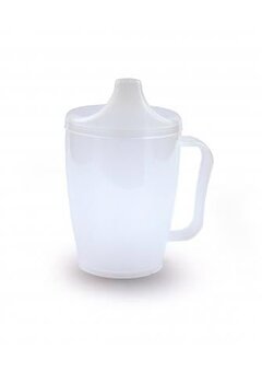 Tasse avec 2 couvercles à bec verseur, 250 cc, avec une anse