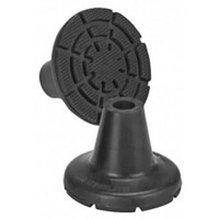 Embout de canne extra large 8 cm pour canne 16 mm, noir.