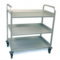 Chariot de service en aluminium anodisé