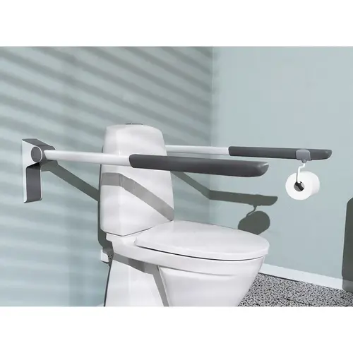 Barre de toilette pliante en aluminium Ropox