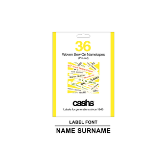 Name Labels - Woven Sew-in School Name Tags - 36, 72 or 144 Name