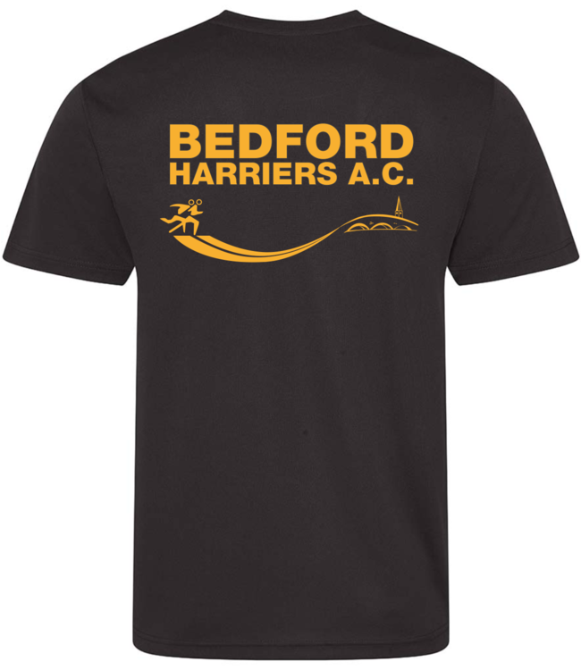 Bedford Harriers Club Training T-shirt, Mens