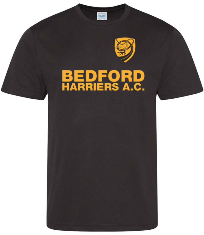 Bedford Harriers Club Training T-shirt, Mens