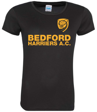 Bedford Harriers Club Training T-shirt, Ladies