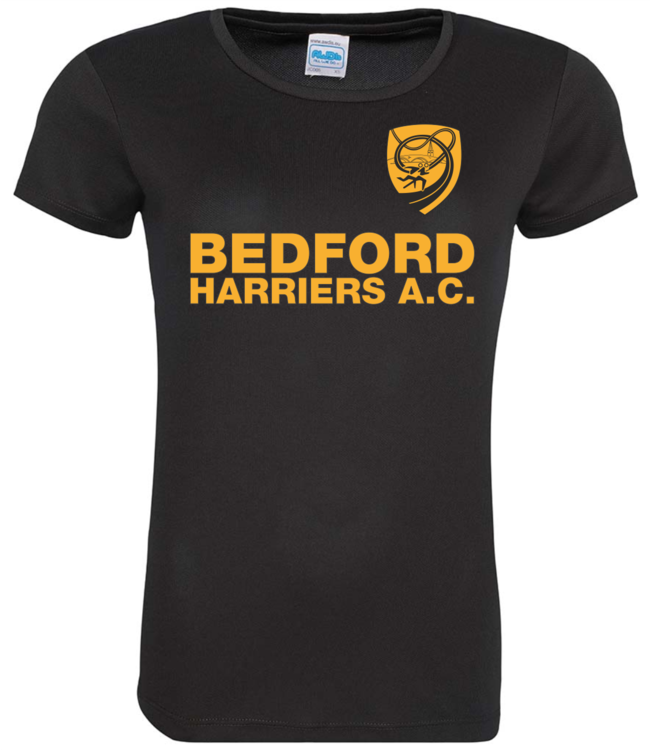 Bedford Harriers Club Training T-shirt, Ladies