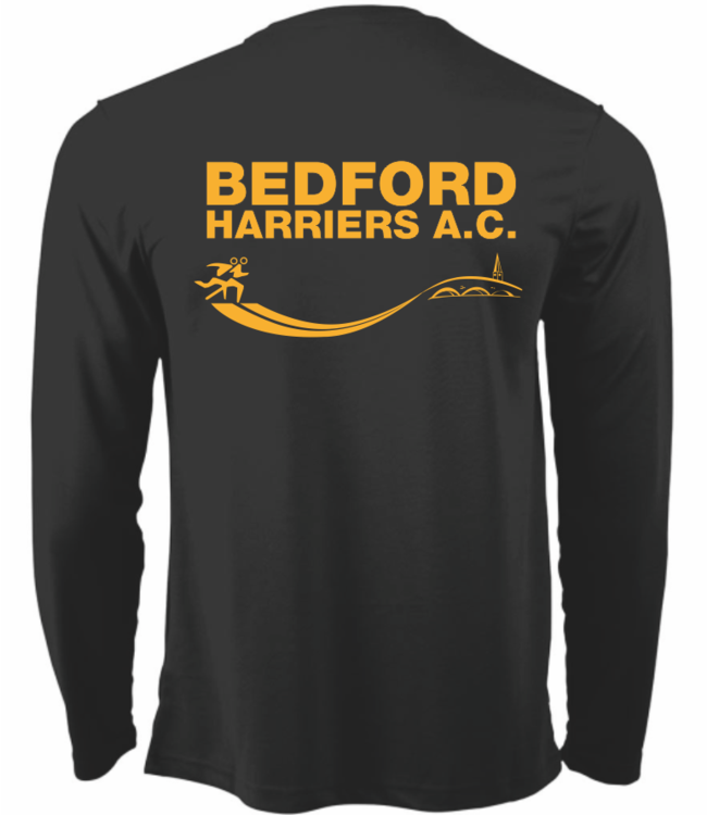 Bedford Harriers Club Training L/S T-shirt, Mens