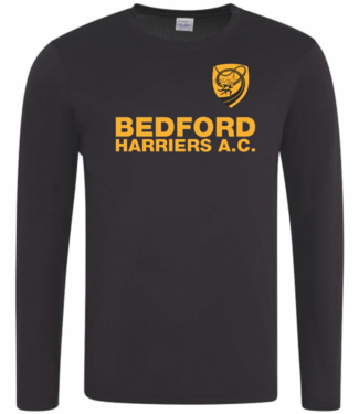 Bedford Harriers Club Training L/S T-shirt, Mens