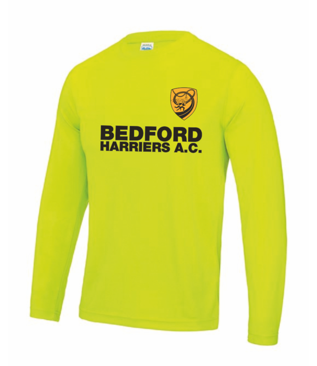 Bedford Harriers Club Training L/S T-shirt, Mens