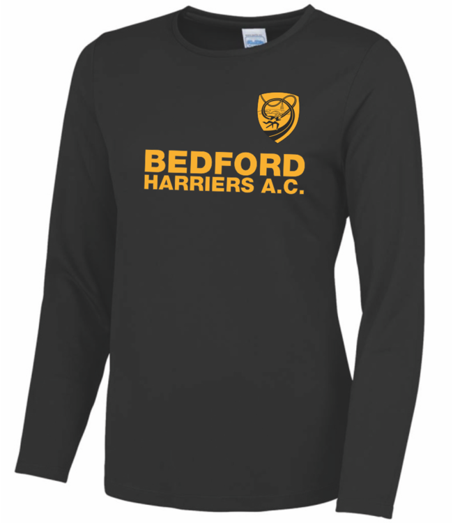 Bedford Harriers Club Training L/S T-shirt, Ladies